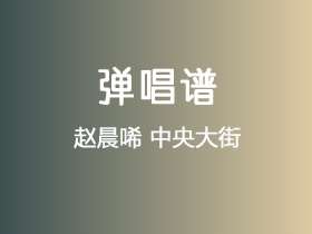 赵晨唏《中央大街》吉他谱C调吉他弹唱谱