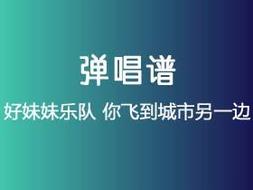 好妹妹乐队《你飞到城市另一边》吉他谱C调吉他弹唱谱
