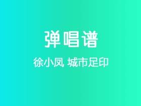 徐小凤《城市足印》吉他谱D调吉他弹唱谱