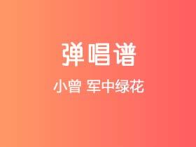 小曾《军中绿花》吉他谱G调吉他指弹独奏谱