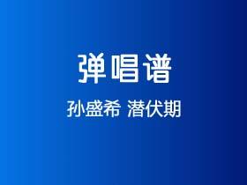 孙盛希《潜伏期》吉他谱G调吉他弹唱谱