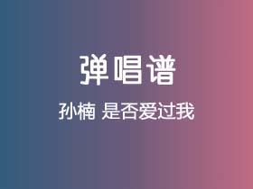 孙楠《是否爱过我》吉他谱G调吉他弹唱谱