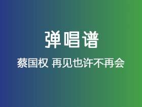 蔡国权《再见也许不再会》吉他谱G调吉他弹唱谱