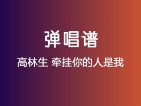 高林生《牵挂你的人是我》吉他谱E调吉他弹唱谱