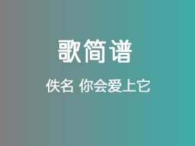 佚名《你会爱上它》简谱选调调钢琴指弹独奏谱