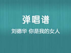 刘德华《你是我的女人》吉他谱C调吉他弹唱谱