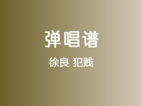 徐良《犯贱》吉他谱C调吉他弹唱谱