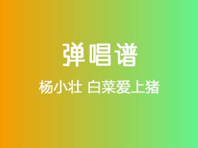 杨小壮《白菜爱上猪》吉他谱G调吉他弹唱谱