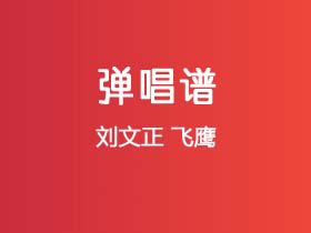 刘文正《飞鹰》吉他谱G调吉他弹唱谱