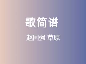 赵国强《草原》简谱C调钢琴指弹独奏谱