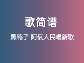 黑鸭子《阿佤人民唱新歌》简谱A调钢琴指弹独奏谱