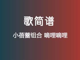 小蓓蕾组合《嘀哩嘀哩》简谱F调钢琴指弹独奏谱