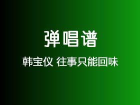 韩宝仪《往事只能回味》吉他谱G调吉他弹唱谱