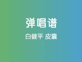白健平《皮囊》吉他谱C调吉他弹唱谱