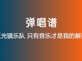 反光镜乐队《只有音乐才是我的解药》吉他谱C调吉他弹唱谱