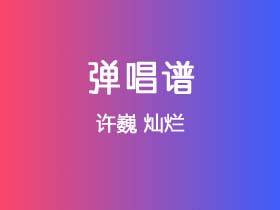 许巍《灿烂》吉他谱G调吉他弹唱谱