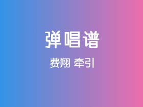 费翔《牵引》吉他谱C调吉他弹唱谱