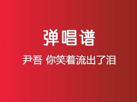 尹吾《你笑着流出了泪》吉他谱G调吉他弹唱谱