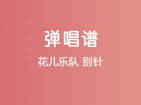 花儿乐队《别针》吉他谱G调吉他弹唱谱
