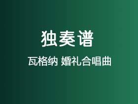 瓦格纳《婚礼合唱曲》吉他谱C调吉他指弹独奏谱