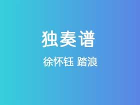 徐怀钰《踏浪》吉他谱C调吉他指弹独奏谱