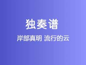 岸部真明《流行的云》吉他谱C调吉他指弹独奏谱