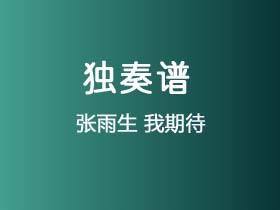 张雨生《我期待》吉他谱G调吉他指弹独奏谱