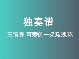 王洛宾《可爱的一朵玫瑰花》吉他谱G调吉他指弹独奏谱