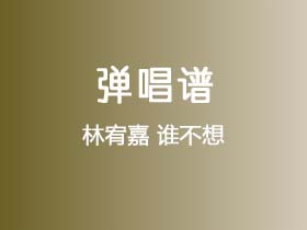 林宥嘉《谁不想》吉他谱C调吉他弹唱谱