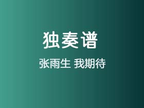 张雨生《我期待》吉他谱G调吉他指弹独奏谱