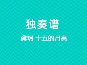 龚玥《十五的月亮》吉他谱C调吉他指弹独奏谱