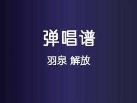 羽泉《解放》吉他谱G调吉他弹唱谱