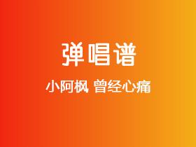 小阿枫《曾经心痛》吉他谱G调吉他弹唱谱