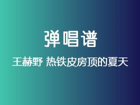 王赫野《热铁皮房顶的夏天》吉他谱C调吉他弹唱谱