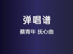 蔡青年《抚心曲》吉他谱C调吉他弹唱谱