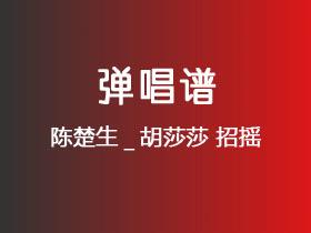 陈楚生_胡莎莎《招摇》吉他谱C调吉他弹唱谱