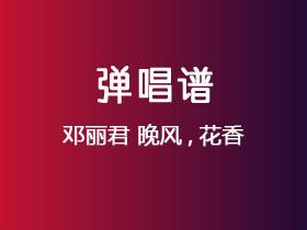 邓丽君《晚风,花香》吉他谱C调吉他弹唱谱