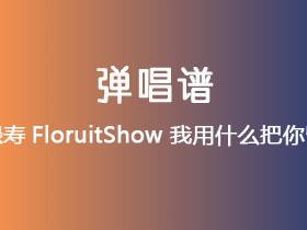 福禄寿FloruitShow《我用什么把你留住》吉他谱G调吉他弹唱谱