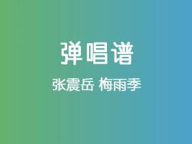 张震岳《梅雨季》吉他谱C调吉他弹唱谱