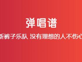 新裤子乐队《没有理想的人不伤心》吉他谱C调吉他弹唱谱