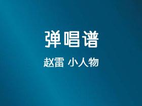 赵雷《小人物》吉他谱C调吉他弹唱谱