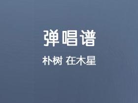 朴树《在木星》吉他谱G调吉他弹唱谱