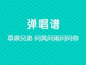 草原兄弟《问风问雨问问你》吉他谱C调吉他弹唱谱