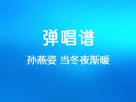 孙燕姿《当冬夜渐暖》吉他谱C调吉他弹唱谱