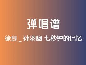 徐良_孙羽幽《七秒钟的记忆》吉他谱G调吉他弹唱谱