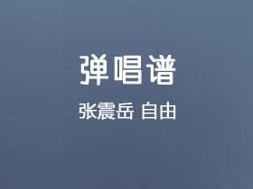 张震岳《自由》吉他谱G调吉他弹唱谱
