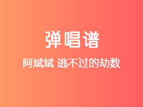 阿斌斌《逃不过的劫数》吉他谱C调吉他弹唱谱