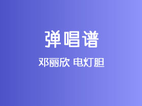 邓丽欣《电灯胆》吉他谱G调吉他弹唱谱