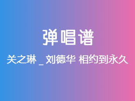 关之琳_刘德华《相约到永久》吉他谱C调吉他弹唱谱