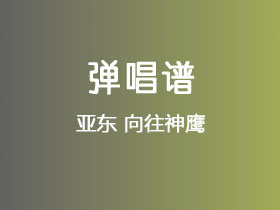 亚东《向往神鹰》吉他谱G调吉他弹唱谱